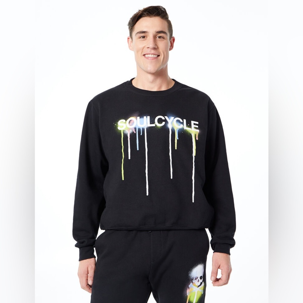 Brand New in bag  NWT SOULCYCLE Derek Crew sweatshirt Drip